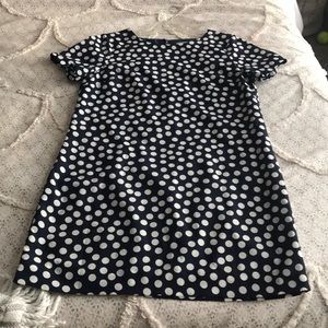 Navy Polka Dot Shift